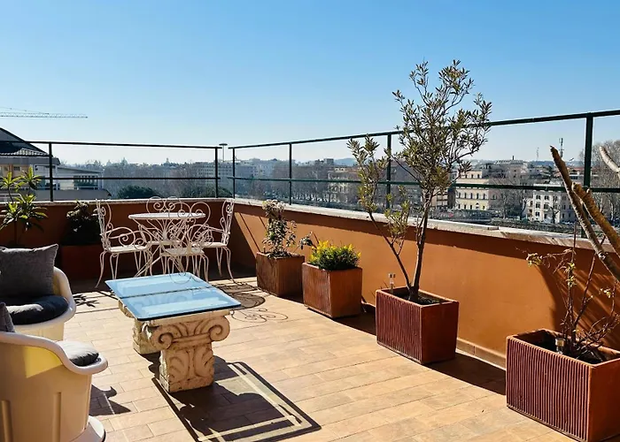 Oda ve Kahvaltı Terrazza Urania - Penthouse Terrace With 360 View Of Roma
