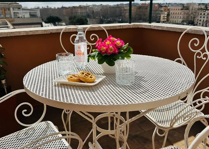 Oda ve Kahvaltı Terrazza Urania - Penthouse Terrace With 360 View Of Roma